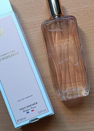 Парфумована вода comme une evidence евіденс ів роше yves rocher 100 мл (великий об'єм)