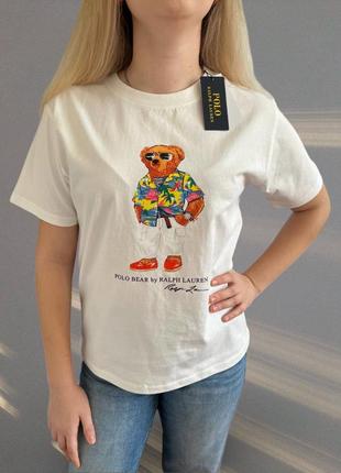 Футболка Polo Ralph Lauren Hjemmesko med logo  bear3 фото