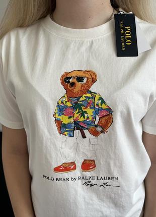 Футболка Polo Ralph Lauren Hjemmesko med logo  bear2 фото