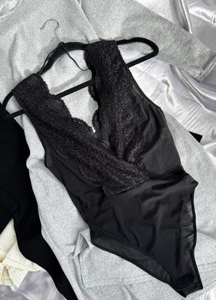 Кружевное боди zara