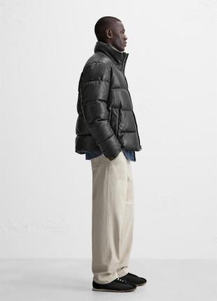 •leather branco puffer jacket куртка3 фото