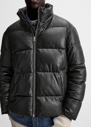 •leather branco puffer jacket куртка6 фото