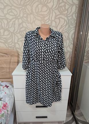 Плаття george 20р (але реально 16-18)пог 60 см довжина 97 см пот 47-55 см рукав 40 см