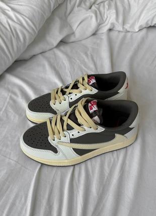 Кросівки retro jordan 1 retro low x travis scott low og “reverse mocha”