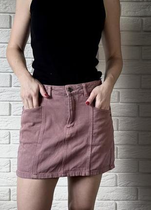 Юбка джинсовая мини zara