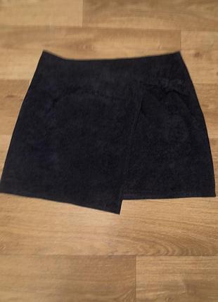 Юбка вельветовая на запах