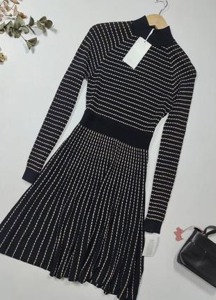 Черное платье гольф
