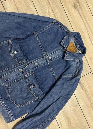Мужская джинсовая оригинальная куртка джинсовка деним levi's м-ка9 фото