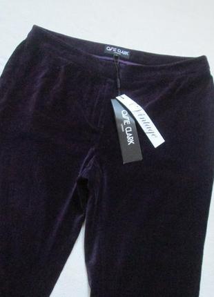 Шикарные велюровые бархатные брюки красивого пурпурного цвета ossie clark великобритания2 фото