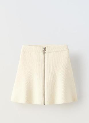 Спідничка від zara. вязана. в рубчик