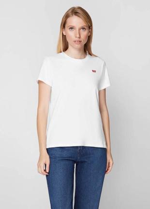 Футболка белая levis роз.s