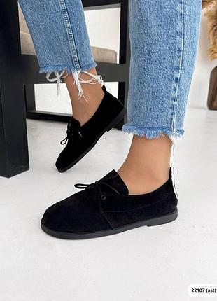 🔥туфли mary черный замш