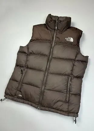 The north face  женская пуховая жилетка 700 плотность s-m