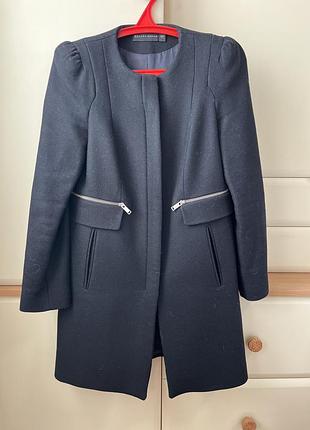 Шерстяне пальто zara xs