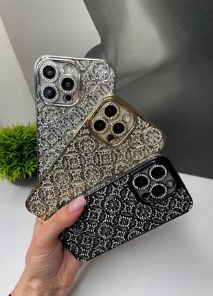 Чехол с камешками iphone 13,13 pro, 13 pro max, 14, 14 pro, 14 pro max, 15, 15 pro max, 16, 16 pro, 16 pro max