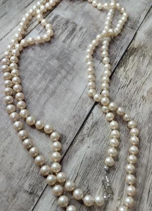 Довге намисто перлини імітація