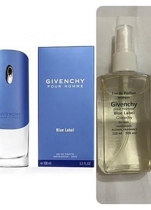 Туалетна вода на розлив чоловіча gvenchy blue label 110 мл