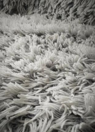 Плед травка искусственный мех 135х195см , белый- серый меховушка