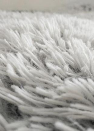 Плед травка искусственный мех 135х195см , белый- серый меховушка