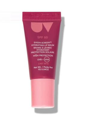Солнцезащитный бальзам для губ spf 50 ultra violette sheen screen hydrating lip balm, 7 гр