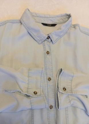 Женская джинсовая рубашка батал george