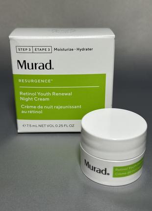 Восстанавливающий ночной крем с ретинолом murad retinol youth renewal night cream