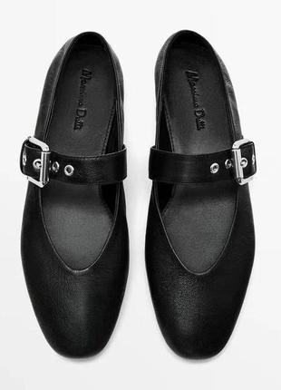 Туфлі балетки massimo dutti2 фото