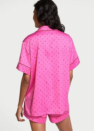 Піжама victoria's secret glazed satin short pajama set new5 фото