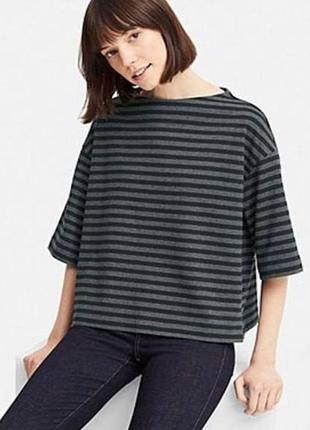 Uniqlo плотная оверсайз футболка