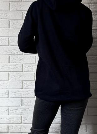 Черное худи удлиненное в стиле zara 3