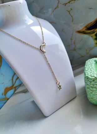 Ланцюжок протяжка на шию цинковий сплав