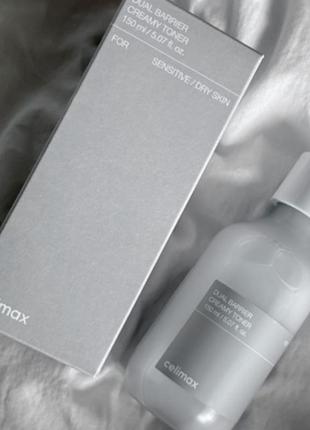Celimax dual barrier creamy toner 150 мл