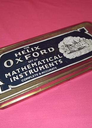 Пенал oxford оксфорд жестяной металлический винтажный