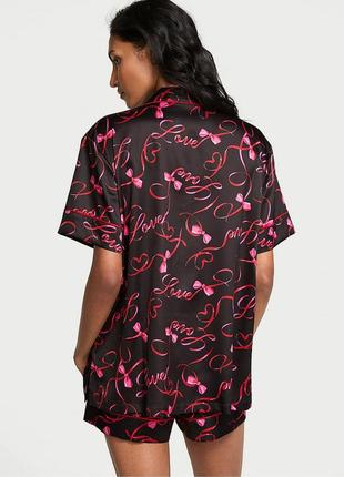Пижама с шортиками victoria’s secretglazed satin short pajama set new5 фото