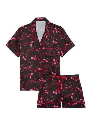 Пижама с шортиками victoria’s secretglazed satin short pajama set new6 фото
