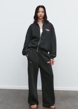 Спортивний костюм жіночий сірий zara new