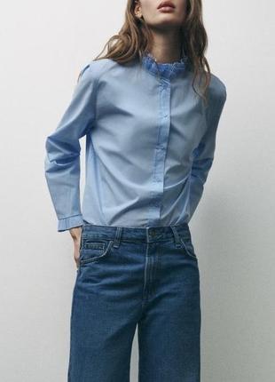 Рубашка zw collection с воланами