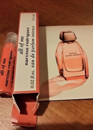 All of me intense narciso rodriguez пробник 0.6мл