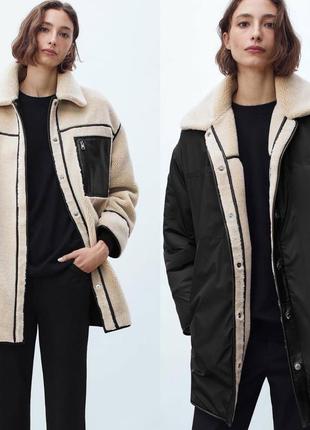 Двусторонняя дубленка massimo dutti