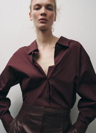 Поплиновая рубашка zw collection