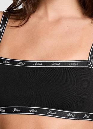 Бралетт размер s черный трикотажный victoria's secret виктория сикретс оригинал