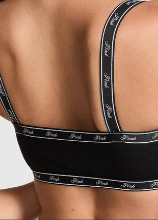 Бралетт размер s черный трикотажный victoria's secret виктория сикретс оригинал3 фото
