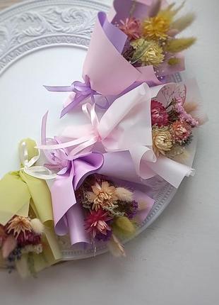 Букет сушеных букет-комплимент. маленький букет. подарок.