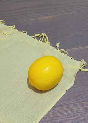 Шарф накидка желтый тонкий шерсть длинный