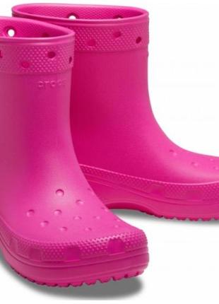Crocs резиновые сапоги дождевики крокс classic boot rainboot sunflower juice