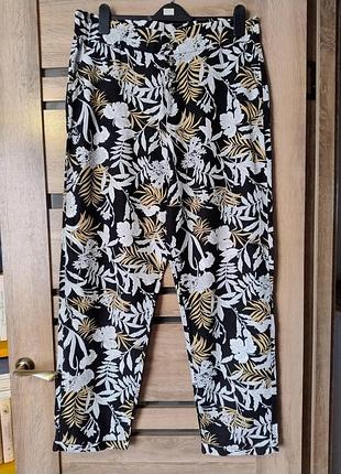 Лляні  брюки висока посадка