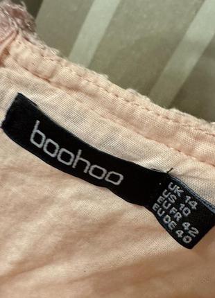 🥰 мини платье ришелье boohoo 14 хлопок 7