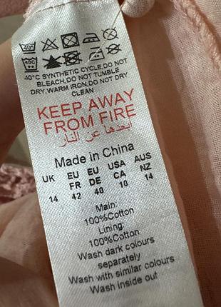 🥰 мини платье ришелье boohoo 14 хлопок 5