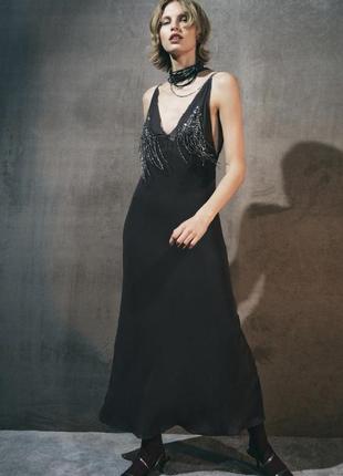 Платье макси zara