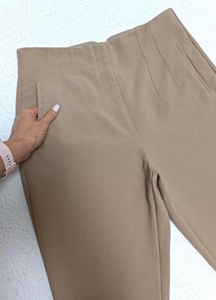 Брюки zara брюки бежевые